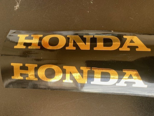Honda aufkleber gold chrom - aufkleber,