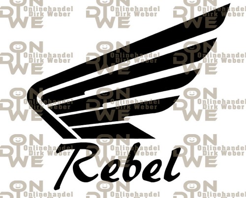 Aufkleber rebel flügel - aufkleber, "rebel