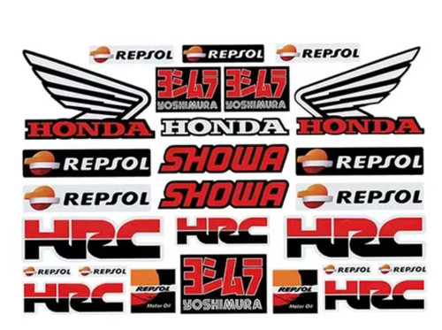 Honda hrc aufkleber motorrad - honda,