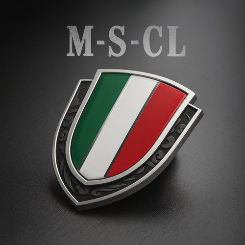 Italien wappen metall kfz - 3d,